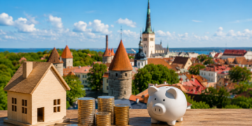 Household net wealth in Estonia rose to €103,300 in 2024, according to the Bank of Estonia, with real estate remaining the main pillar of family assets. Image: AI-generated image.