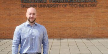 Brendan Pasco Rajalo at TalTech. The French-Estonian civil engineer first came to Estonia as an Erasmus student and has now returned to work on Rail Baltica. Private collection.