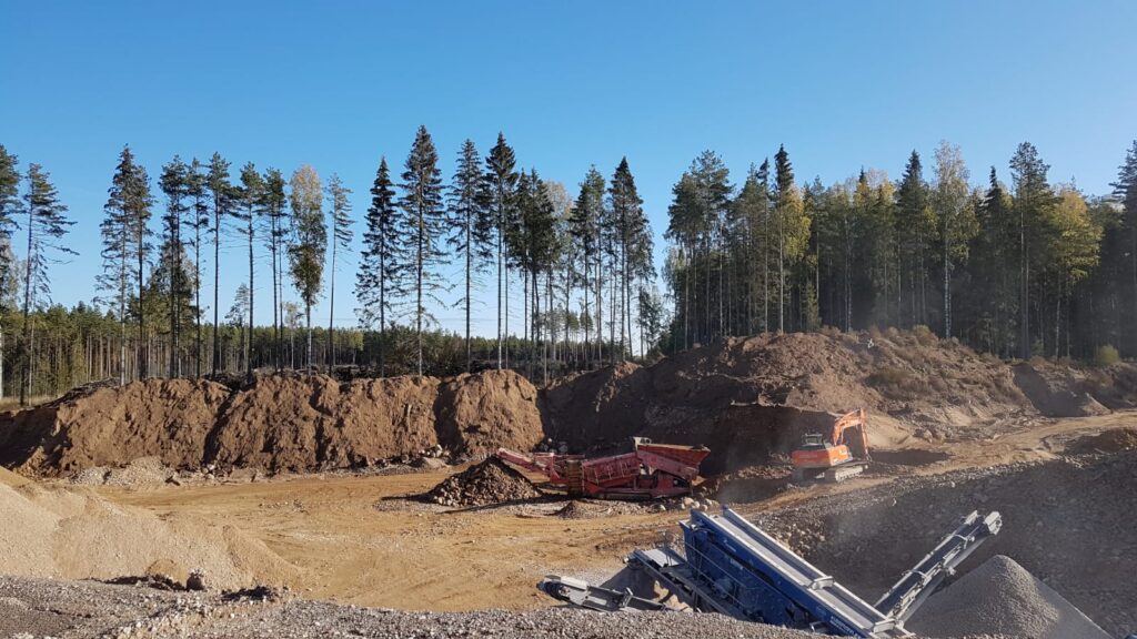 A construction site visited by TalTech students during Rajalo’s exchange semester. The experience helped him understand Estonia’s civil engineering practices and local technical conditions. Private collection.