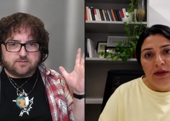 Terry McDonald speaks with Iranian activist, poet and Tallinn University researcher Maliheh Keshmiri (right) about Iran after the blackout.