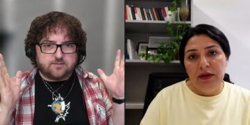 Terry McDonald speaks with Iranian activist, poet and Tallinn University researcher Maliheh Keshmiri (right) about Iran after the blackout.