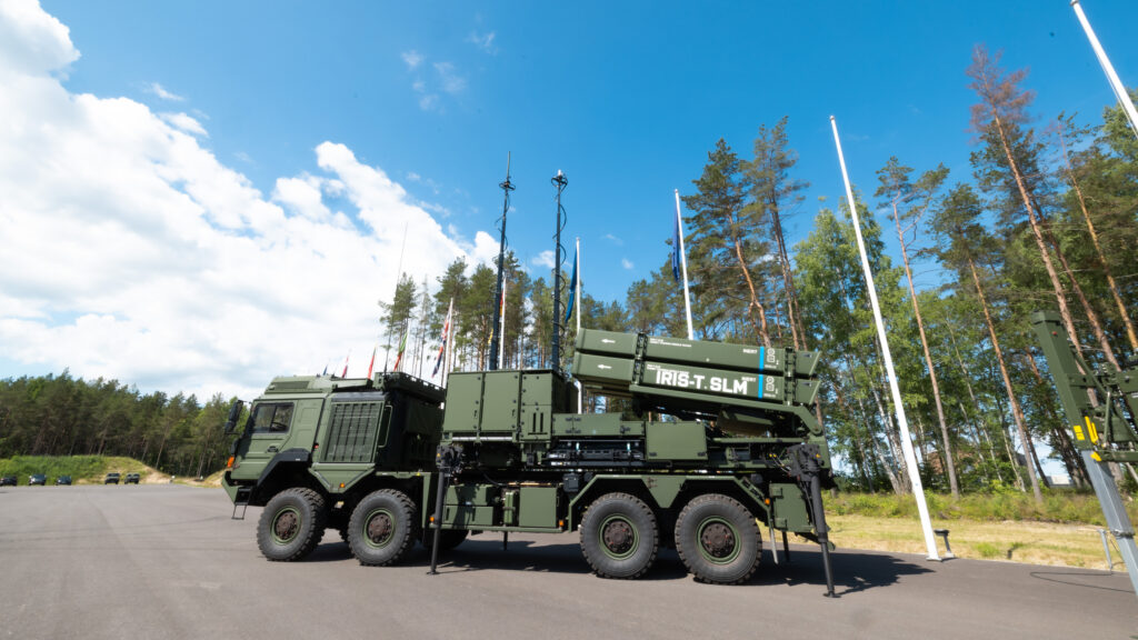 Estonia’s first IRIS-T SLM medium-range air defence missile system at Ämari Air Base. Photo by Maria Tammeaid.