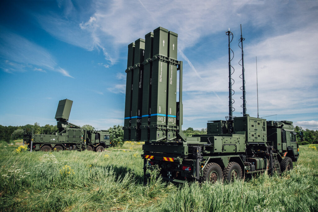 Estonia’s new IRIS-T SLM system includes launchers, radar and tactical control elements. Photo by Maria Tammeaid.