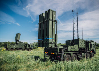 Estonia’s new IRIS-T SLM system includes launchers, radar and tactical control elements. Photo by Maria Tammeaid.