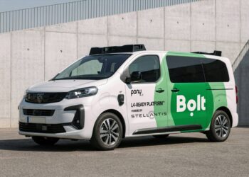 Bolt is to test a self-driving vehicle in Luxembourg, powered by Chinese Pony.ai technology and a Stellantis-built minivan. Photo by Bolt.