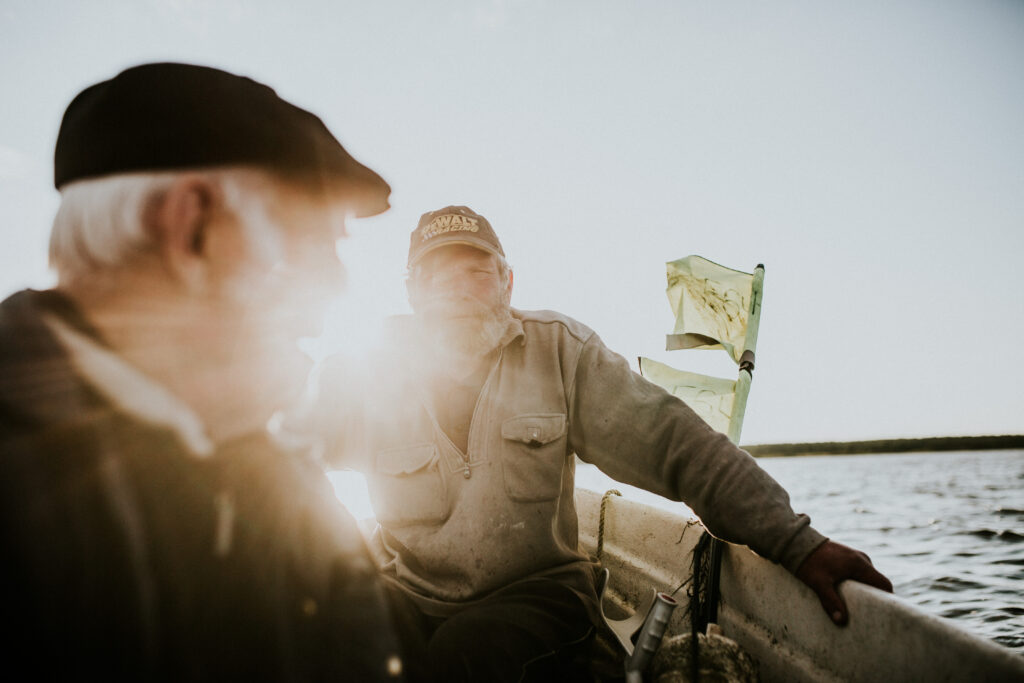 Fishermen on an Estonian lake. Value added in agriculture, forestry and fishing rose by 10.2% in the first quarter. Photo by Stina Kase.