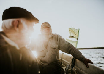 Fishermen on an Estonian lake. Value added in agriculture, forestry and fishing rose by 10.2% in the first quarter. Photo by Stina Kase.