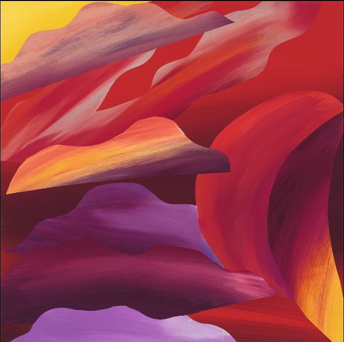 Kristi Kongi, "Twilight Sky. Hope.", 2025, oil on canvas. Image courtesy of Kumu.