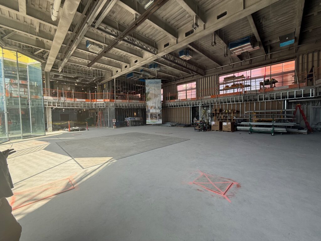 The main event hall is located on the second floor of the building. Photo by Sten Hankewitz.