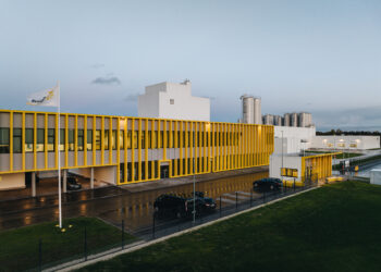 E-Piim’s Paide factory can process up to 1,100 tonnes of milk a day and produce approximately 36,000 tonnes of cheese a year. Photo: Tõnu Tunnel/Nordecon.