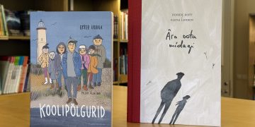 Ester Urbala and Ulla Saar’s Koolipõlgurid (left) and Indrek Koff and Olena London’s Ära oota midagi have been selected for The White Ravens 2026 catalogue.