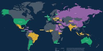 Internet freedom in the world in 2026. Screenshot from the index.
